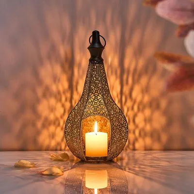 Productafbeelding van Marokkaanse Lantaarn - Decoratieve Lamp Goud
