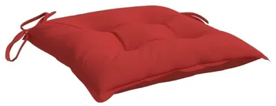 Productafbeelding van Set van 2 Rood Zitkussens, 40 x 40 x 7 cm, Waterafstotend en Comfortabel