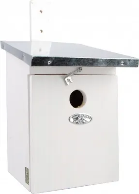 Productafbeelding van Esschert Design nestkast voor koolmezen, wit; model NK40W