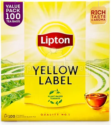 Zdjęcie produktu dla Czarna herbata Lipton Yellow Label, opakowanie 100 sztuk