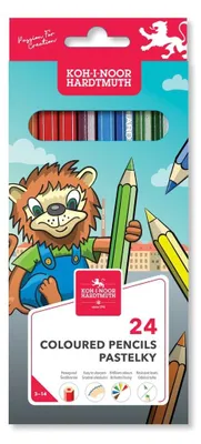 Produktbild von Buntstifte " LION"  Schul- Farbstifte im 24er Pack
