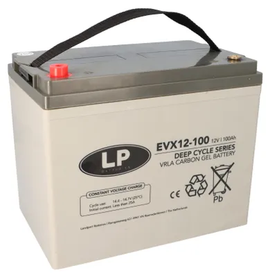 Obrázek produktu pro Landport LP EVX12100 12V 100Ah Deep-Cycle AGM-GEL baterie