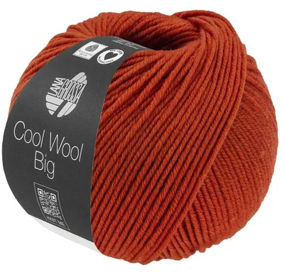 Produktbild von Lana Grossa Cool Wool Big 50 g pflegeleichtes Strickgarn aus extrafeiner Wolle 120 m Farbe 1042 - Zimtbraun