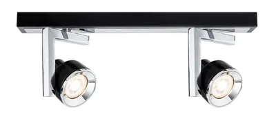 Immagine prodotto di Paulmann, faretti orientabili, massimo 2 x 10W, attacco GU10, nero/cromato, 230V, metallo/plastica
