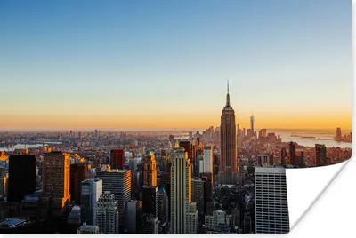 Produktbild von MuchoWow® Poster New York - Skyline - Sonnenuntergang 60x40 cm - Schlafzimmerdekoration