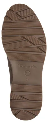 Produktbild von Tamaris Damen Stiefelette Chalsea unifarben Blockabsatz Vegan 1-25483-45, Größe:38 EU, Farbe:Beige