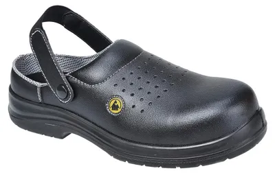 Obrázok produktu pre Portwest FC03 Perforovaný bezpečnostný drevák Portwest Compositelite ESD SB AE Black Veľkosť 45