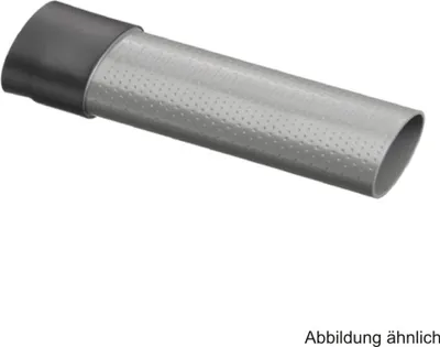 A close-up product shot of a plumbing extension pipe.