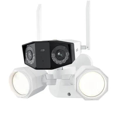 Produktbild von Reolink 8MP 4K WLAN-Flutlichtkamera Dual-Objektiv 180° Panorama-Weitwinkel 5 GHz/2,4 GHz WLAN, Personen-/Fahrzeugerkennung