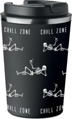 Obrázok produktu pre Prémiový termohrnček s potlačou CHILL ZONE BONE 350ml KT_054