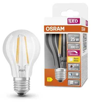 Obrázok produktu pre Osram Superstar Plus, 2,2 W, 25 W, E27, 300 lm, 15000 h, Teplá biela