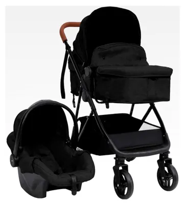 Produktbild von 3-in-1 Kinderwagen in Anthrazit und Schwarz