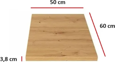 Produktbild von Küchen Arbeitsplatte 50 cm 38 mm Küchenzeile Küchenblock Eiche Artisan Eko Stilo