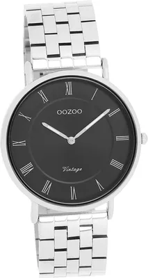 Produktbild von Oozoo Damen-Herren Uhr Analog Quarzuhr Armband silber Vintage Series D2UOC20366