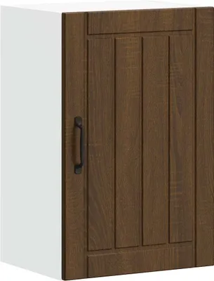 Image de vidaXL Armoire de cuisine suspendue Lucca brun imitation chêne Matériau dérivé du bois