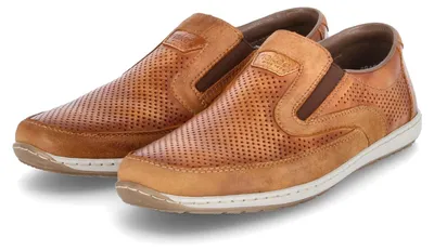 Produktbild von Rieker Herren Slipper Braun Glattleder Größe:45