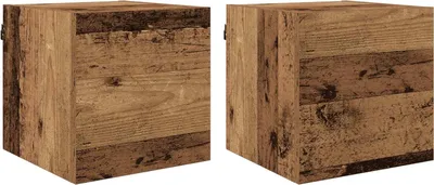 Produktbild von Wandmontiertes TV-Regal Altholz 30,5 x 30 x 30 cm Holzwerkstoff