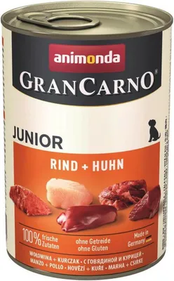 Produktbild von Animonda Dog Dose GranCarno Junior 6x400g  |  Huhn & Kaninchen