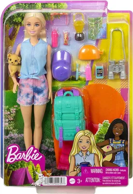 Immagine prodotto di Set Barbie "Ci vogliono due campeggiatori" con bambola Malibu, cane e accessori