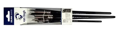 Produktbild von Van Gogh 90980004, Gummi, Meißel/Spitz/Schräg, Messing, Schwarz, Nickel, 3 Stück(e)