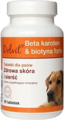 Zdjęcie produktu dla Dolfos Dolvit Beta Karoten & Biotyna Forte 90 Tabletek