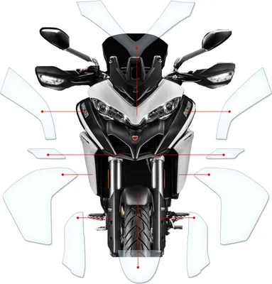 Produktbild von Lackschutzfolie Steinschlagschutz passend für Ducati Multistrada 950 2017+