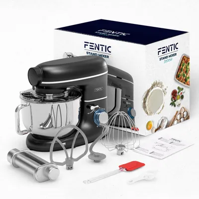 Obrázok produktu pre Fentic Kuchynský robot s nadstavcom na cestoviny, 2000W, Planetárny robot, 6,2L nerezová misa