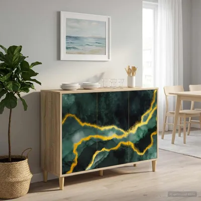 Zdjęcie produktu dla Komoda boczna vidaXL WIJHE, Sonoma, 102 x 33 x 75 cm, płyta wiórowa
