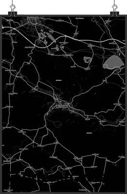 Produktbild von Mr. & Mrs. Panda Bild Sondershausen DIN A1 - Geschenk, Stadt Dorf Karte Landkarte Map Stadtplan, Plakat, Wandbild, Kunstdruck, wanddeko, drucke
