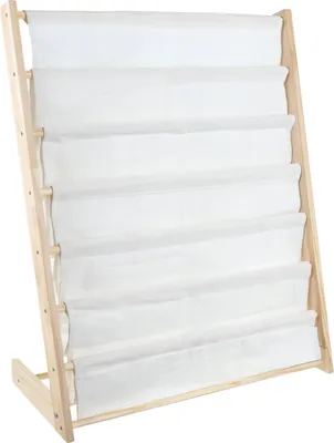 Immagine prodotto di Kruzzel 25809 Libreria per bambini con 6 ripiani in tessuto 79 x 62,5 x 30 cm