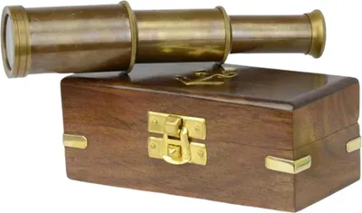 Produktbild von Monokular Messing Holzkiste