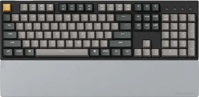 Produktbild von Keychron Silikon Handgelenkauflage Tastatur, Ergonomisch, Grau, Kompatible Tastaturen K10 / C2 / C2 Pro