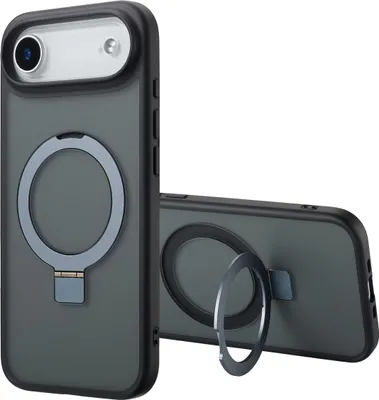 Zdjęcie produktu dla Accezz Ring Stand Backcover z MagSafe dla Apple iPhone Air - czarny