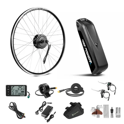 Produktbild von E-Bike Umbausatz 26" Heckmotor 36V 350W für Schraubkranz+36V 13Ah Li-ion Akku