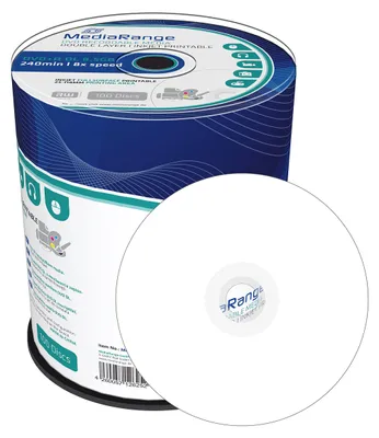 Produktbild von MediaRange DVD+R 8.5GB 100pcs 8x Double Layer voll bedruckba