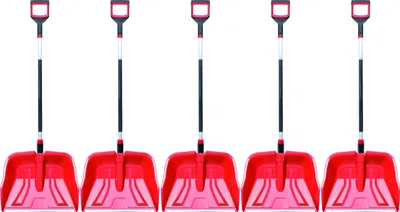 Produktbild von 5x Schneeräumer Schneeschieber Profi Ergo 55cm rot stark Schaufeln
