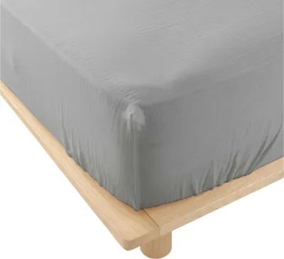 Image de Drap housse en gaze de coton Tendance uni