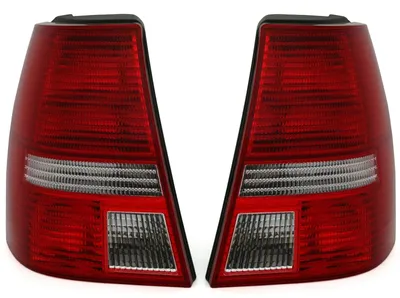 Für VW Golf 4 Bora Kombi 97- Rückleuchten Heckleuchten Rot Weiss Facelift Optik in der Farbe Rot von AD TUNING GmbH & Co. KG
