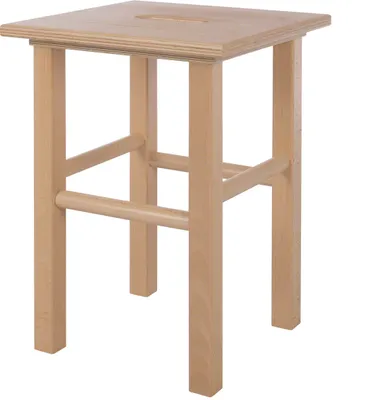 Produktbild von Holzhocker aus Hartzholz, Arbeitshocker, Sitzhocker, Schemel, Kinderhocker