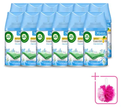 Produktbild von 12 x Air Wick Freshmatic Nachfüller - Frische Wäsche & Flieder - 250 ml - Sparpackung - 12 Stücke