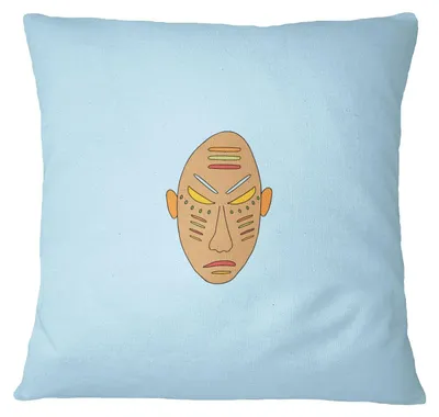 Kissenhülle 45x45 cm, Lichtblau, Polyester, Reißverschluss