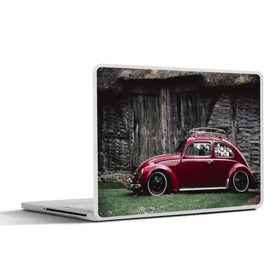 Produktbild von MuchoWow® Laptop Aufkleber Sticker Cover Auto - Volkswagen - Rot 40x30 cm - Laptop Dekoration - Selbstklebend