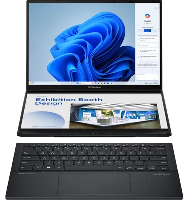 Produktbild von ASUS Zenbook Duo UX8406CA-QL331W, Intel Core Ultra 9, 35,6 cm (14"), 1920 x 1200 Pixel, 32 GB, 1 TB, Windows 11 Home