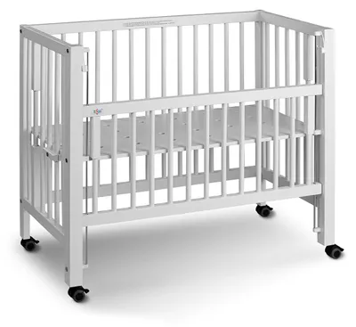 Anstellbett Beistellbett SOPHIE von tiSsi® Stubenbett Buche weiß