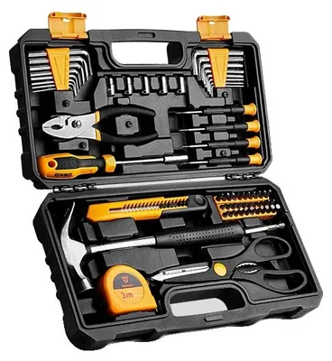 Produktbild von Schraubendreher Set, 62 Teile, Multifunktionswerkzeugset für DIY und Reparatur, DKMT62