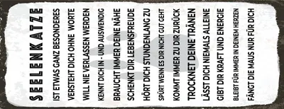 Produktbild von vianmo Holzschild 27x10 cm Seelenkatze
