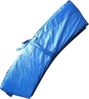 Produktbild von walexo Trampolin Randabdeckung in verschiedenen Farben und Größen – ca. 26 cm breite Polsterung – wetterfest und UV-beständig ( 396 cm Ø, Blau )