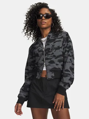 Produktbild von Under Armour Unstoppable Damen-Bomberjacke aus Mesh-Camouflage SM
