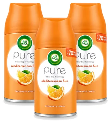 Produktbild von 3 x Air Wick Freshmatic Nachfüller Mediterrane Sonne 250 ml - Vorteilspackung - 3 Stücke
