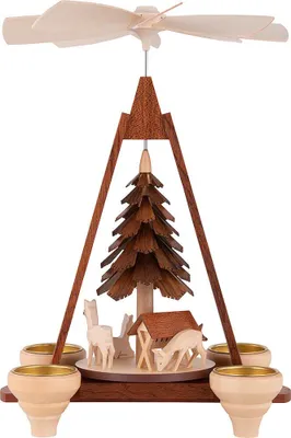 Produktbild von 1-stöckige Pyramide Rehe (29cm) von Müller Kleinkunst